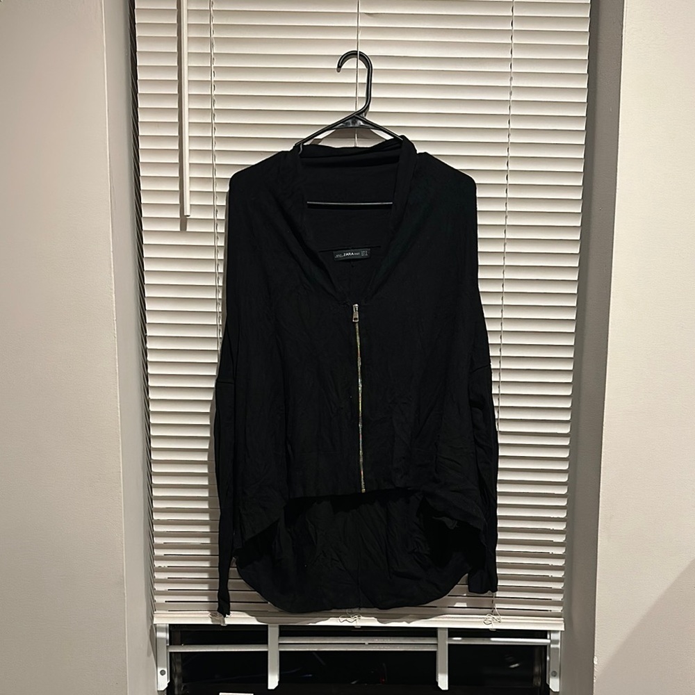 Black Zip-Up Hoodie